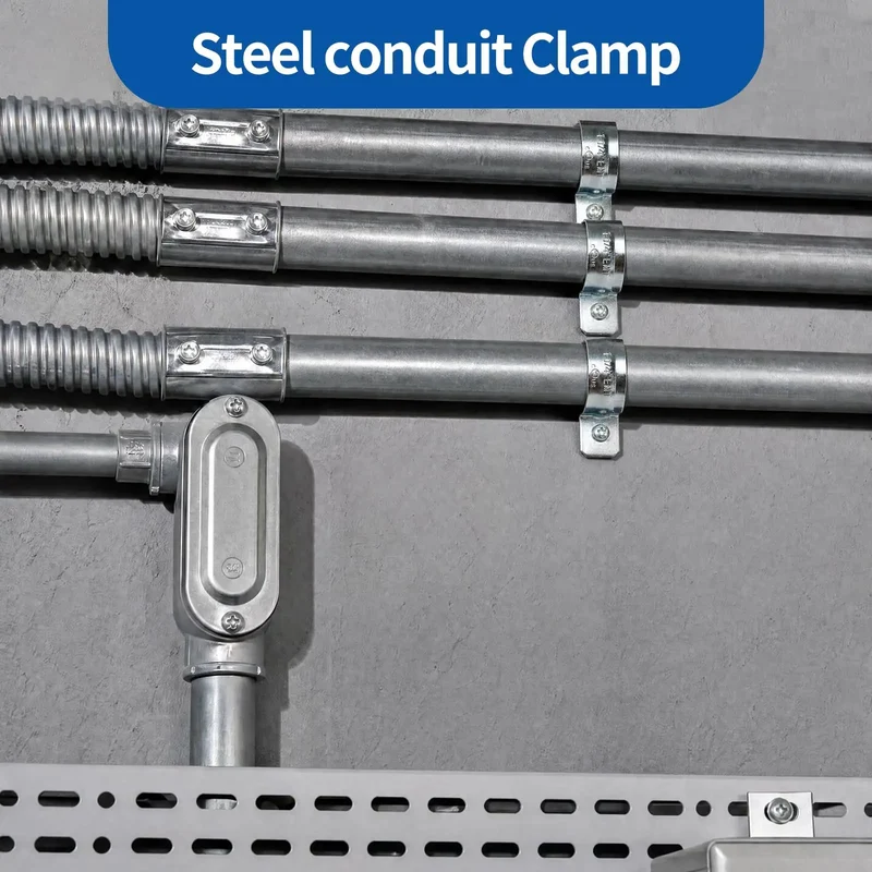 Heavy Duty One Hole 1/2 Emt Straps 100 Pack Zinc Plated Steel Conduit Clamps For Electrical Tubing Fits Like A Glove Indoor Outdoor No Sweat Setup Built To Go The Distance