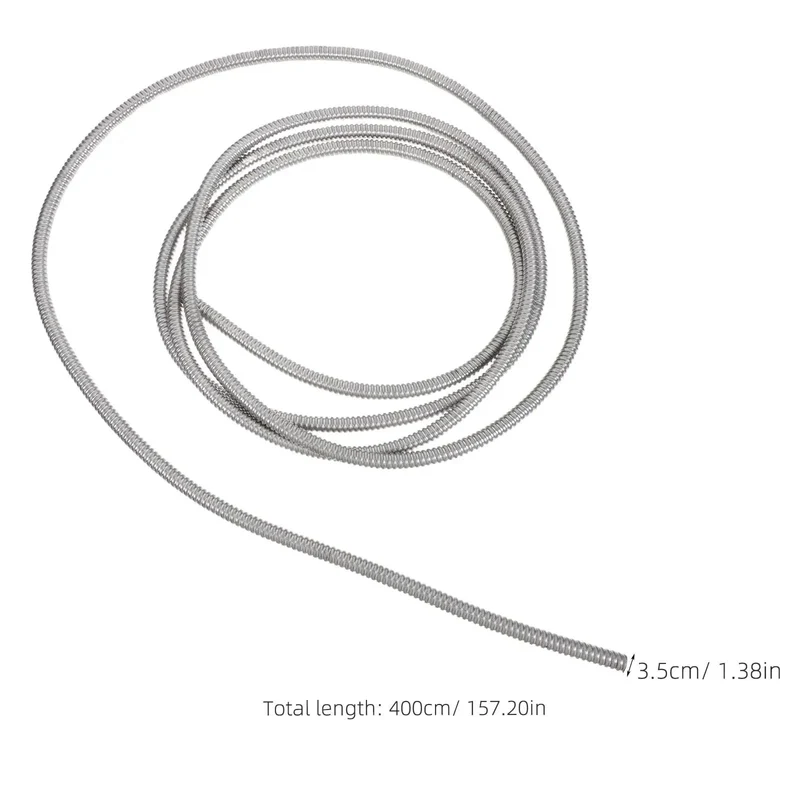 Rock Solid Stainless Steel Electrical Wire Conduit Flexible Corrugated Cable Sleeve Cover Quick Install Wiring Loom Protection No Fuss Cord Protector