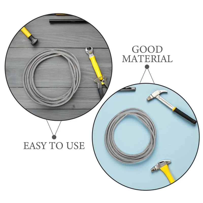 Rock Solid Stainless Steel Electrical Wire Conduit Flexible Corrugated Cable Sleeve Cover Quick Install Wiring Loom Protection No Fuss Cord Protector