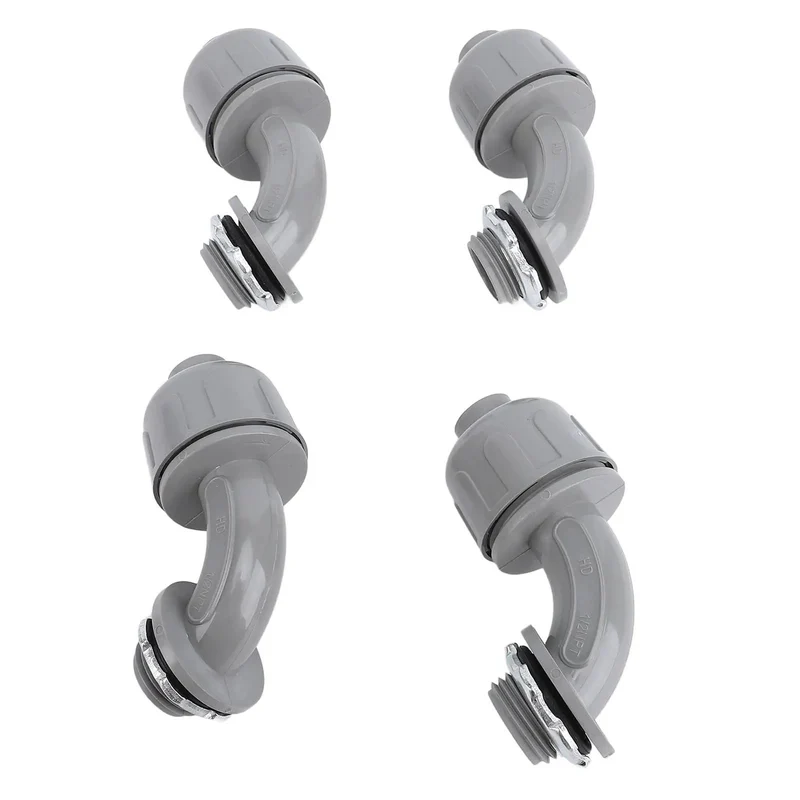 Heavy Duty 20 Pack 1/2 Inch NPT Liquid Tight Connectors For Electrical Conduit Built Like A Tank With Crack Resistant Nylon 6 To Keep Your Setup Secure On Busy Job Sites