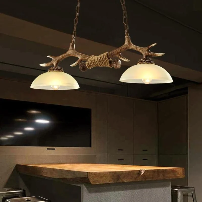 Lustre Bois Et Acier