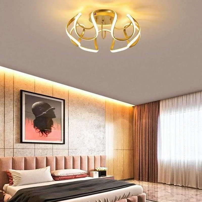 Lustre Suspension Doré