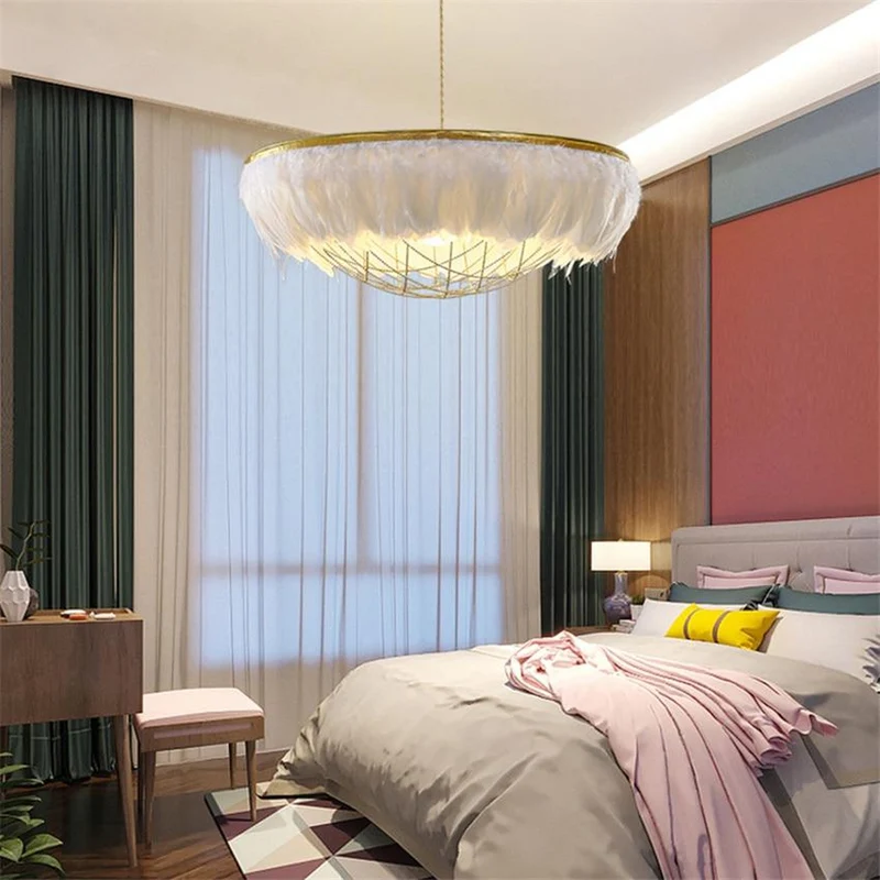 Lustre Plume Blanc