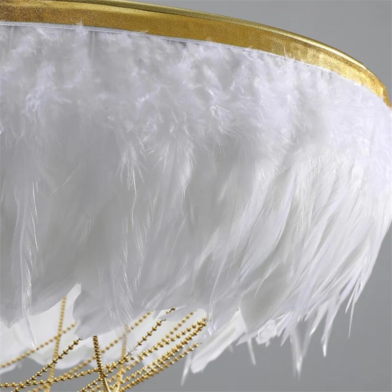 Lustre Plume Blanc
