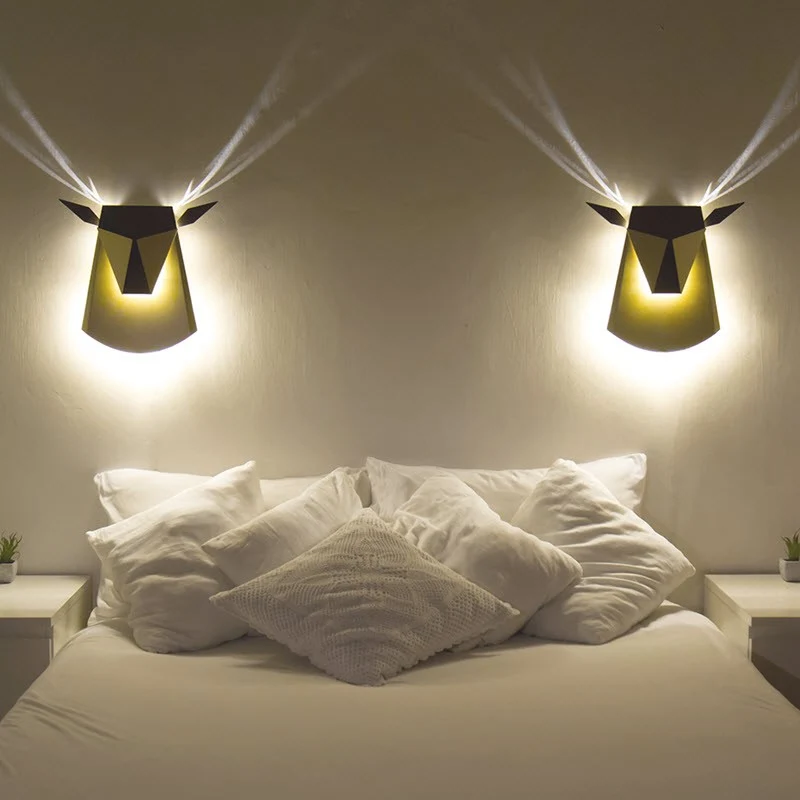 Popup Lighting Deer Head