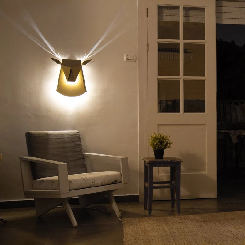 Popup Lighting Deer Head