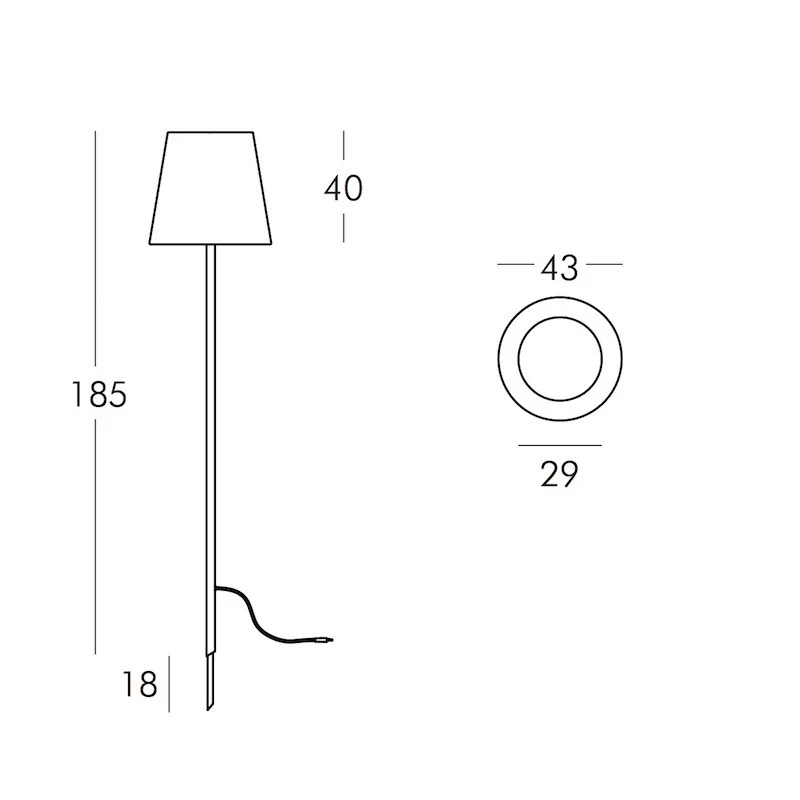 Slide Design Fiaccola Ali Baba Floor Lamp