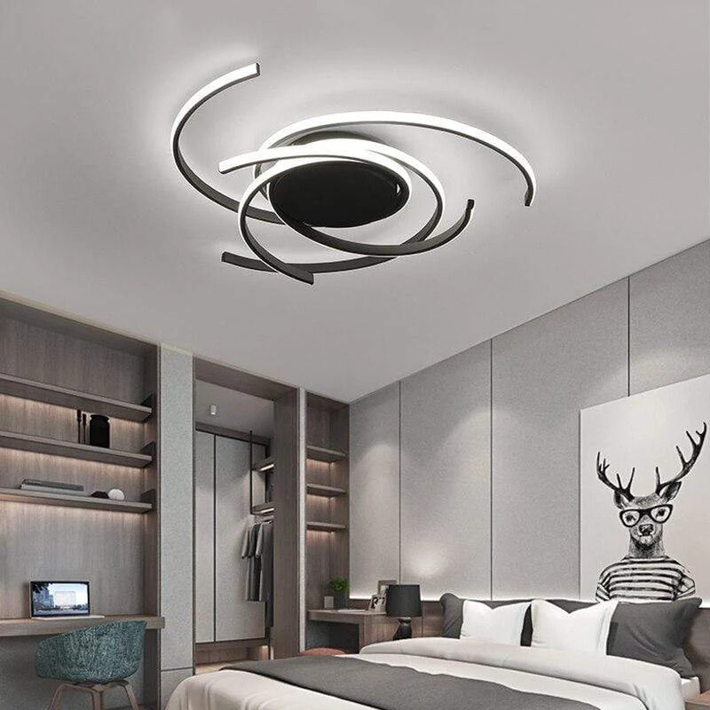 Lustre Noir Moderne