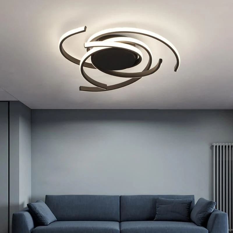 Lustre Noir Moderne