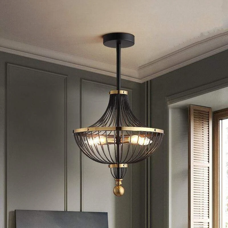 Lustre Fer Noir