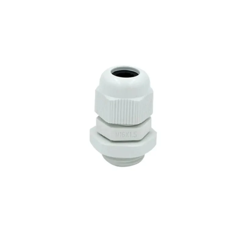 10 Pcs M16X1.5 Polyamide Cable Gland Connectors White IP68 Water Resistant Strain Relief Locknut Job Site Ready Electrical Wire Shield Straight Up Reliable Worry Free Seal Rock Solid Outdoor Cable Grommet Kit