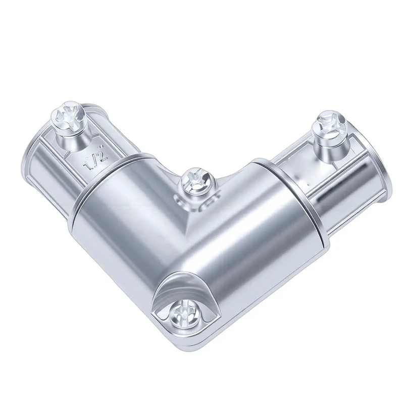 1/2 Inch 90 Degree Inside Corner Conduit Fitting Zinc Alloy Electrical Pull Elbow For EMT Wire Routing Tough As Nails Build No Sweat Install Around Tight Corners For RV And Job Site Projects