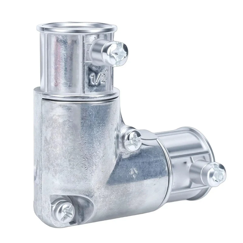 1/2 Inch 90 Degree Inside Corner Conduit Fitting Zinc Alloy Electrical Pull Elbow For EMT Wire Routing Tough As Nails Build No Sweat Install Around Tight Corners For RV And Job Site Projects