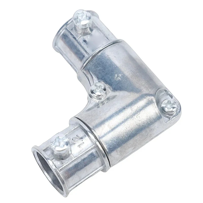 1/2 Inch 90 Degree Inside Corner Conduit Fitting Zinc Alloy Electrical Pull Elbow For EMT Wire Routing Tough As Nails Build No Sweat Install Around Tight Corners For RV And Job Site Projects