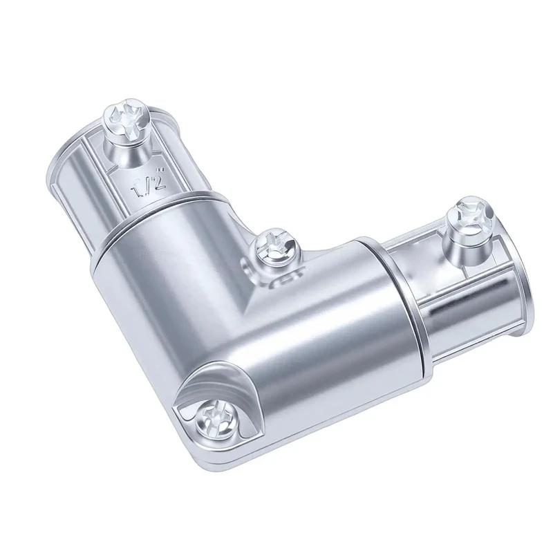 1/2 Inch 90 Degree Inside Corner Conduit Fitting Zinc Alloy Electrical Pull Elbow For EMT Wire Routing Tough As Nails Build No Sweat Install Around Tight Corners For RV And Job Site Projects