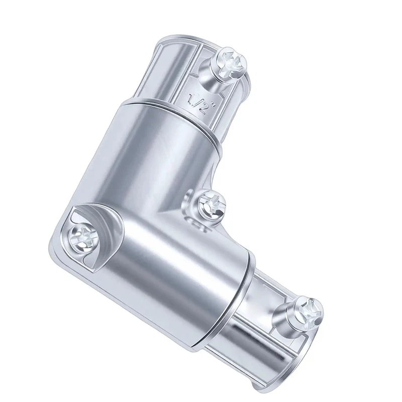 1/2 Inch 90 Degree Inside Corner Conduit Fitting Zinc Alloy Electrical Pull Elbow For EMT Wire Routing Tough As Nails Build No Sweat Install Around Tight Corners For RV And Job Site Projects