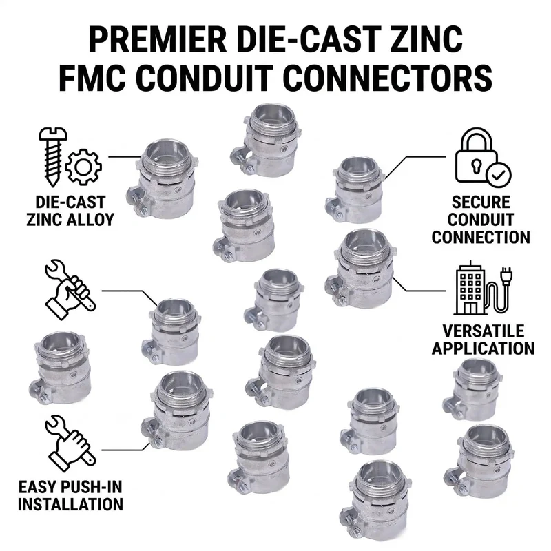 Dead On One Inch Squeeze Conduit Connector Heavy Duty Die Cast Zinc Alloy Electrical Wire Clamp Rock Solid Reliable Tough Enough For Any Job Straight Up Quality Professional Grade Cable Management Solution Built To Last