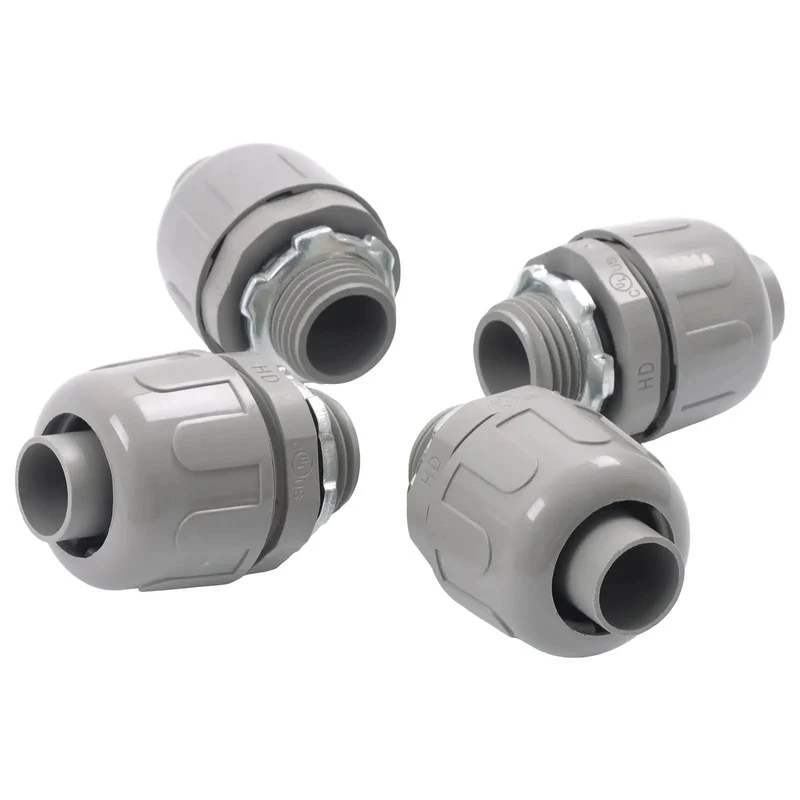 Heavy Duty Thirty Six Piece Half Inch PVC Liquidtight Straight Conduit Connectors For Electrical Wiring Jobs That Rock Solid And Dang Tough For Every Crew On The Site Today