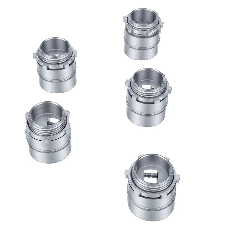 Built Like A Tank Zinc Alloy Squeeze Connectors for 1 Inch Conduit, 20-Piece Extra Heavy Duty Electrical Wire Fittings Featuring Reversible Locking Nuts