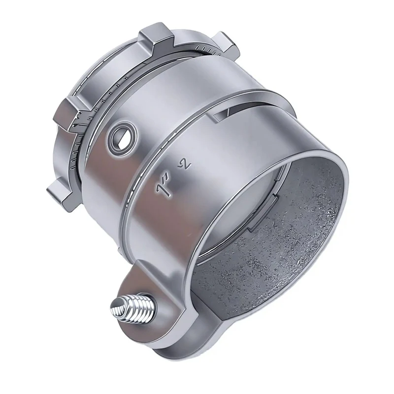 Built Like A Tank Zinc Alloy Squeeze Connectors for 1 Inch Conduit, 20-Piece Extra Heavy Duty Electrical Wire Fittings Featuring Reversible Locking Nuts