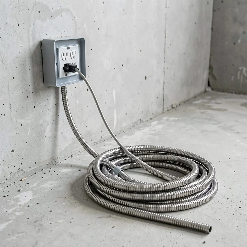 Top Notch Flexible Stainless Steel Wire Loom Sleeve For Heavy Duty Cable Management Easy Bend Rust Proof Electrical Conduit Guard With Killer Flex And Smooth 5 Mm Inner Diameter For Hot Rod And Truck Wiring Projects