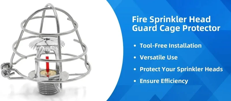 Five Pack Heavy Duty Half Or Three Quarter Inch Fire Sprinkler Head Guard Cage Protector Cover With Hella Rugged Zinc Steel Bracket Badass Protection Against Drops And Daily Wear And Tear