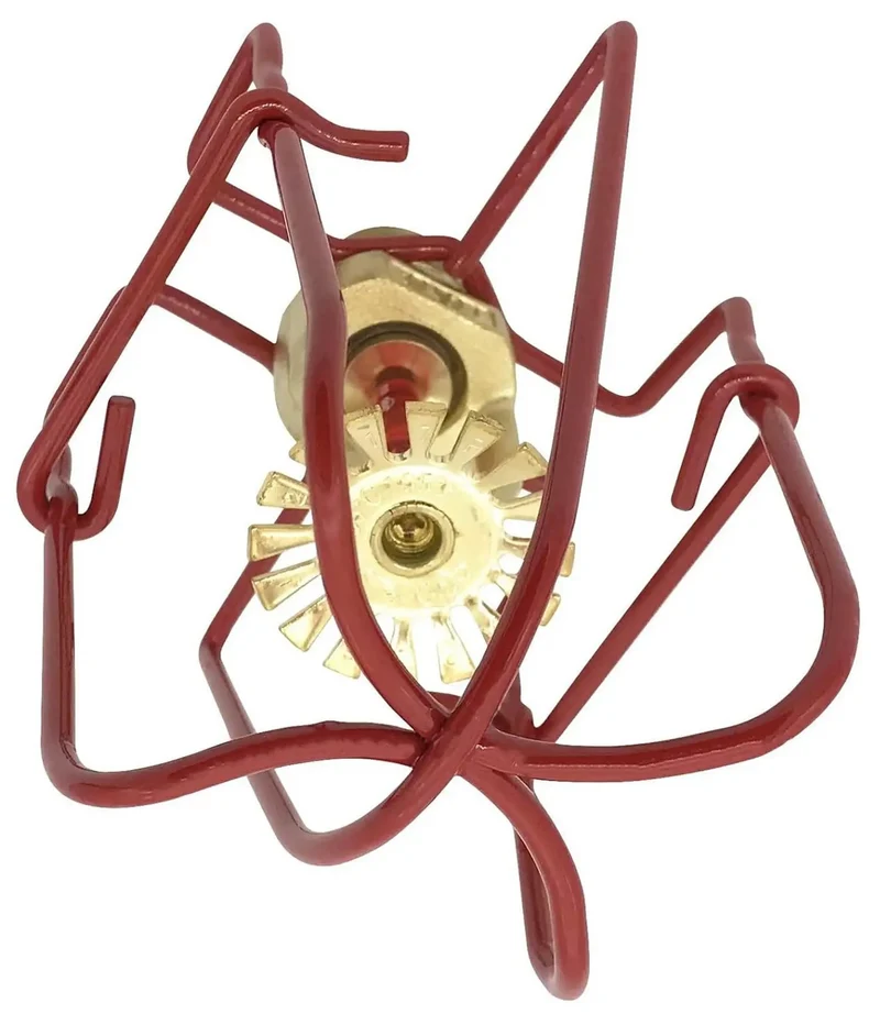 Red Metal Fire Sprinkler Head Guard Covers Tough As Nails Protection For Pendant Upright And Horizontal Heads 1/2 To 3/4 Inch Thread Pack Of Six Warehouse Impact Shields