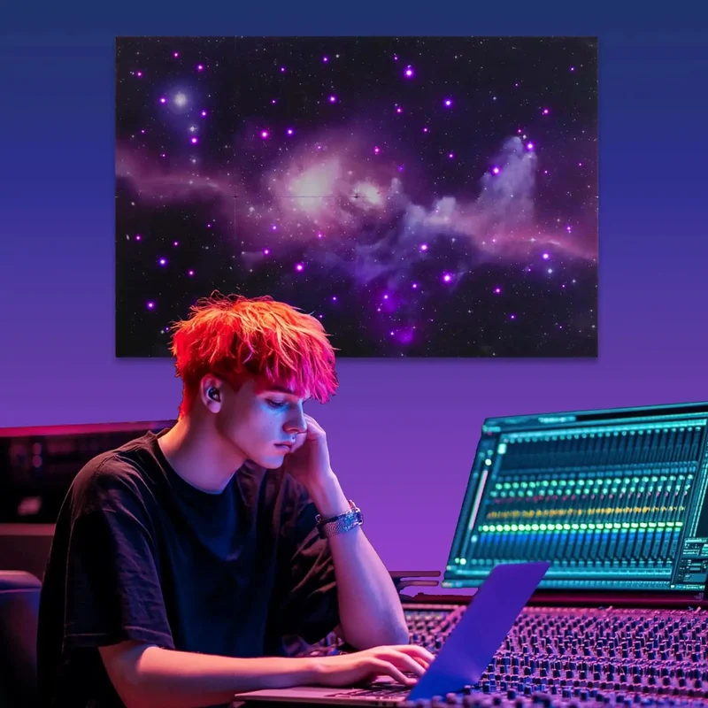 8 Pack Fiber Optic Starlight Soundproof Foam Panels For Walls And Ceilings Next Level Acoustic Dampening Noise Blocking Pads For Gaming Rooms And Chill Hangouts Smooth Vibe