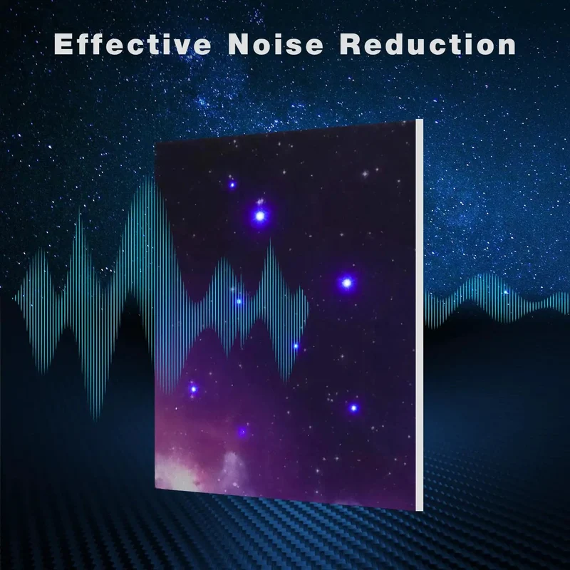 8 Pack Fiber Optic Starlight Soundproof Foam Panels For Walls And Ceilings Next Level Acoustic Dampening Noise Blocking Pads For Gaming Rooms And Chill Hangouts Smooth Vibe