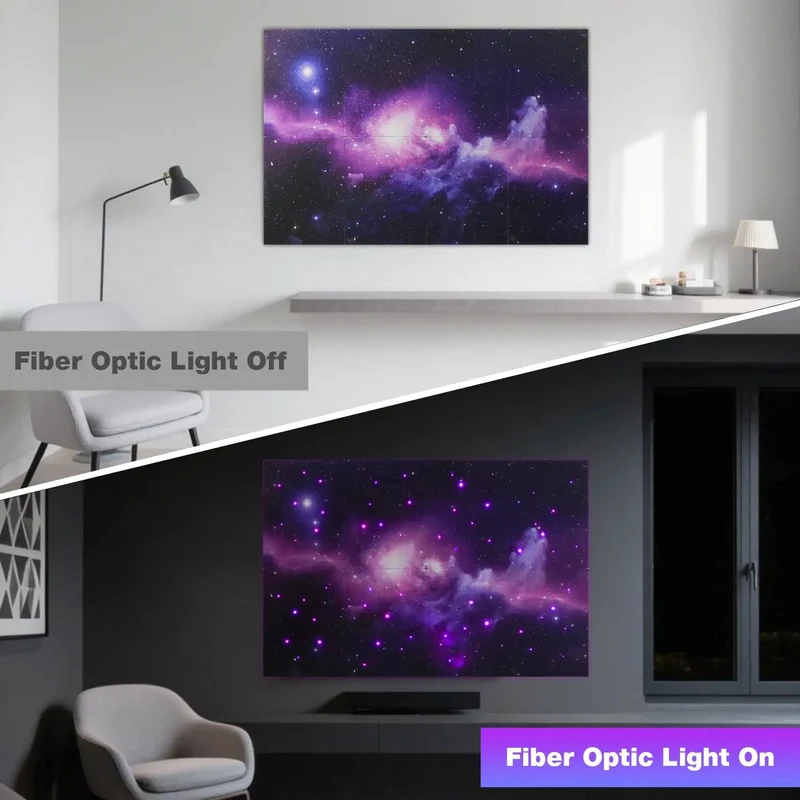 8 Pack Fiber Optic Starlight Soundproof Foam Panels For Walls And Ceilings Next Level Acoustic Dampening Noise Blocking Pads For Gaming Rooms And Chill Hangouts Smooth Vibe